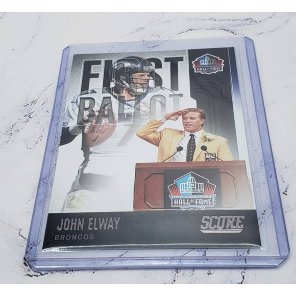 2022 Score John Elway Denver Broncos First Ballot FB-JE HOF - Picture 3 of 4